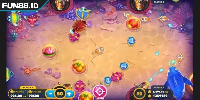 Bắn Cá Biển Sâu - Săn Mồi Đổi Thưởng Cực Đã Tại FUN88 3 Kết hợp đạn nhỏ trong Bắn Cá Biển Sâu